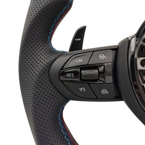 PRONTO TODA para BMW F10 F15 F16 F20 F30 F31 F35 F36 M3 F80 M4 F82 M5 F90 Volante deportivo M de cuero plano decorativo negro - Product Image 2