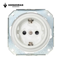 Borgerman Vente en Gros Prise Murale Affleurante en Céramique Électrique Europe Schuko pour la Maison