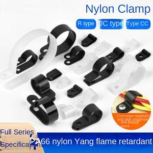 Attaches de pince de fil de type R en plastique nylon de qualité pinces de serrage de fil de montage à vis pour équipement de distribution d'énergie - Product Image 3