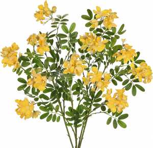 Flores Artificiales de Color Amarillo, Hojas de Flor de Osmanthus, Planta para Decoración del Hogar, Fiestas y Bodas - Product Image 1