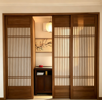 Portes Shoji chinoises en panneaux de pin sur mesure, portes pliantes pour chambre à coucher, placard et usage hôtelier