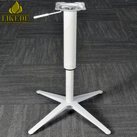 Métal blanc Aluminium Croix Hauteur Réglable Levage Pivotant Chevet Support Ordinateur Portable Bureau Côté Table Jambe