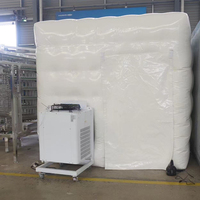 Chambre froide mobile gonflable pliable 3,6*2,6*2,5m avec compresseur 2HP 220V 110V R404a R290