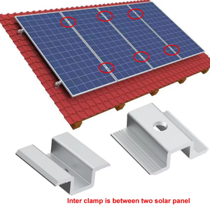 Colliers de fixation solaires 30mm 35mm pour panneaux solaires, systèmes d'énergie solaire et systèmes de montage photovoltaïque - Product Image 3