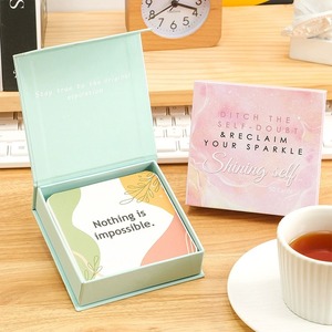 Cartes de Noël créatives en papier écologique pour femmes, inspirantes et motivantes, avec messages quotidiens inspirants, en boîte - Product Image 1