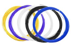 10代のトレーニングバドミントンラケットスペアストリング直径0.70mm耐久性のあるストリングカラフルなナイロン素材10mロングストリング - Product Image 6