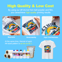 Cowint autocollant transfert à froid uv dtf film rouleau transfert dtf uv pet film rouleau uv dtf autocollant film feuille
