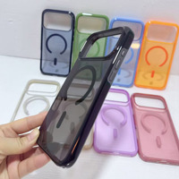 Étui de téléphone 2 en 1 pour iPhone 18 Pro Max, coque arrière magnétique en TPU PC pour iPhone 17 Pro 16 15 14 13 LM027