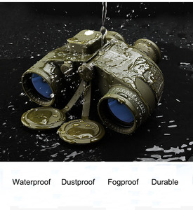 Ống nhòm chống nước độ phân giải cao 10x50 công suất cao la bàn hải lý tầm nhìn ban đêm ánh sáng yếu sử dụng ống nhòm ngoài trời - Product Image 3