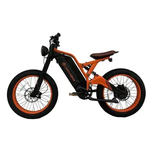 OEM customized 52v 1200w dual lithium battery full suspension electric dirt bike for sale