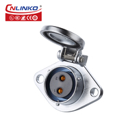 CNLINKO IP68 étanche M20 2 broches Butt Plug Haute Tension 2 broches Connecteur Électrique