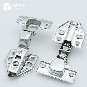 Shengyuan 304 Stainless Steel Cabinet Hinge Half Cover Soft Closing Furniture Hardware - Product Image 1