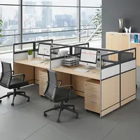 Mesa oficina mobili per ufficio modulari scrivania per Computer cubicolo tavolo per personale in legno scrivanie per ufficio postazione di lavoro