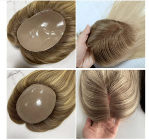 Système adhésif pour perruque en cheveux naturels pour <span class=keywords><strong>femme</strong></span>, avec base en silicone et base en soie, pour cheveux clairsemés, type 'Crab Liver' pour cheveux - Product Image 6