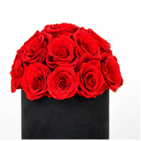 Nouveau design, emballage cadeau d'anniversaire de luxe, arrangement en forme de dôme longue durée, roses conservées en boîte