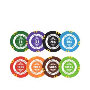 YH Su Misura di Disegno di Modo 500 <span class=keywords><strong>Set</strong></span> Da <span class=keywords><strong>Poker</strong></span> Stampabile <span class=keywords><strong>Poker</strong></span> <span class=keywords><strong>Chips</strong></span> Con Valore - Product Image 1