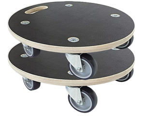 भारी शुल्क लकड़ी फर्नीचर बहुक्रियाशील मोवर्स वाहक आयताकार लकड़ी मंच 4 पहियों के साथ डोली - Product Image 3