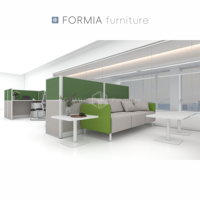 Ensemble de mobilier de bureau modulaire moderne, cadre de cubicle, postes de travail, cloison de bureau