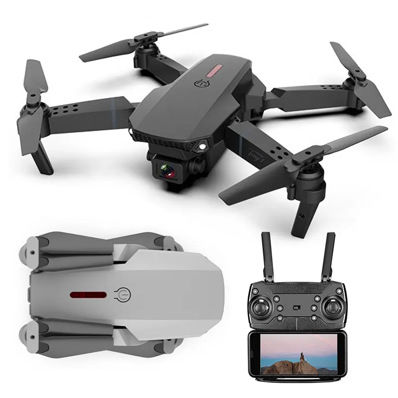 WiFi 4K 0.3MP Camera Quadcopter Headless Foldable 2.4G 3D Rc Flying Drone with Gyro 6Axis