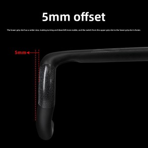 Vélo <span class=keywords><strong>de</strong></span> <span class=keywords><strong>Route</strong></span> <span class=keywords><strong>de</strong></span> Compétition TR5000 en Fibre <span class=keywords><strong>de</strong></span> Carbone avec <span class=keywords><strong>Guidon</strong></span> Courbé, Haute Résistance, Extension Externe Partagée, Câblage Entièrement Intégré - Product Image 4