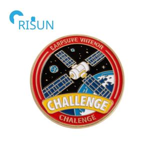 Fábrica personalizada Esmalte 3D Fuerza espacial de la NASA Astronauta Moneda de desafío conmemorativo Moneda de Comando Espacial de EE. UU. - Product Image 3