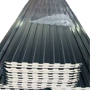 Polyurethane Tấm bánh sandwich cho xây dựng cho phòng lạnh hội thảo & Bệnh viện bên ngoài bức tường cách nhiệt EPS vật liệu cốt lõi - Product Image 2