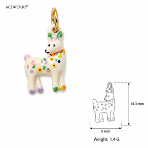 Criaturas Celestiales para Niños |   Colgantes de Animales Esmaltados a Mano en Acero Inoxidable con Baño de Oro PVD de 18K |   Impermeable - Product Image 6