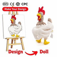 Jouets en peluche personnalisés pour animaux de compagnie Kiki Bird, OEM, durables, certifiés CE CPC EN71, doublure en maille, emballage personnalisé, vente en gros