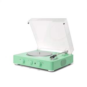 Tocadiscos Portátil Personalizado, Reproductor de Vinilo Retro de 3 Velocidades con Altavoz Integrado, Reproductor de Audio de Escritorio - Product Image 1