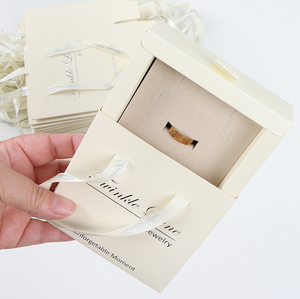 Mojiu Custom logo Printed 350gsm Paper Cardboard Rings Jewelry <b>Gift</b> <b>Boxes</b> - Product Image 2