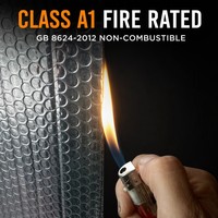 Film d'isolation en aluminium écologique moderne résistant à la chaleur, valeur R4.0, résistant aux UV, pour fournaise, revêtement de toit