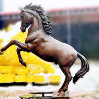 Sculpture de cheval en bronze de luxe sur mesure, grande taille, pour décoration extérieure
