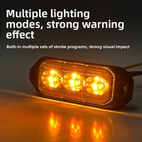 6-LED Kühlergrill-Seitenmarkierungsleuchten 10-30V LKW-Anhänger-Umrissleuchte 9 Blitzmodi Auto-Rücklicht Brems-Blinkleuchte