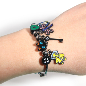 Anime Secret Door Dragonfly llave negra personalizada Diy accesorios regalo de Halloween películas de terror pulsera - Product Image 5