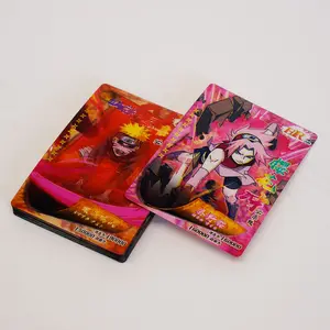 3D 55 بطاقة بيع بطاقات رقائق الذهب pokoned جيب الوحش شخصيات أنيمي سلسلة poke-mon بطاقات اللعب للأطفال هدية