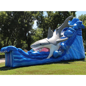 Nouveau design toboggan gonflable de qualité commerciale toboggan gonflable de requin toboggan aquatique extérieur avec <span class=keywords><strong>piscine</strong></span> à vendre - Product Image 2