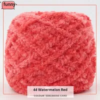 Benang Rajut Tebal Akrilik Campuran Beludru Salju Grosir 200g Bola Benang Rajut Tangan untuk Syal Topi Sweater Tas Bantal Boneka