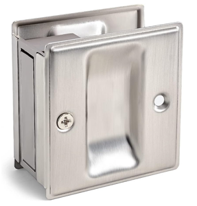 Serrure de porte de poche Serrure à crochet cachée en usine Poignée de traction invisible encastrée et encastrée Serrure de sécurité pour porte coulissante carrée - Product Image 1