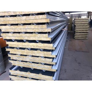 Tegole metalliche sandwich in lana <span class=keywords><strong>di</strong></span> roccia e alluminio impermeabili, pannelli isolanti in alluminio <span class=keywords><strong>per</strong></span> tetti <span class=keywords><strong>di</strong></span> magazzini - Product Image 6