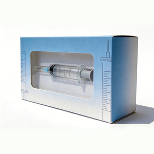 Emballage de seringues en carton de haute qualité, OEM ODM, design gratuit, prix bas, avec bouton de sécurité enfant. - Product Image 2