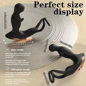 Vibrador Masculino Personalizable, Nuevo Producto Transfronterizo - Masajeador de Próstata Vibrante con Anillo de Bloqueo, Vibrador Anal para Hombres - Product Image 5
