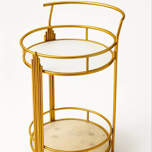 Round Coffee Tables Eco-Friendly Modern Design Power Coated Iron Frame White Marble Top <b>Home</b> <b>Furniture</b> Classy Wholesale Price - Product Image 1