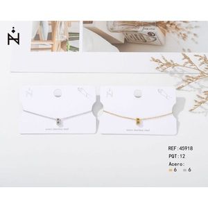 Collana con ciondolo Plusera B in acciaio inossidabile dal design minimalista per donna, catena a serpente placcata oro, da indossare tutti i giorni - Product Image 1