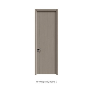 Puertas de madera insonorizadas sin pintura Puertas interiores y exteriores de alta calidad Moderno chino personalizado impermeable baño sólido - Product Image 3