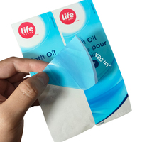 Étiquettes autocollantes transparentes imperméables personnalisées pour flacons de soins de la peau, autocollants transparents pour nettoyants, lotions, emballages de beauté