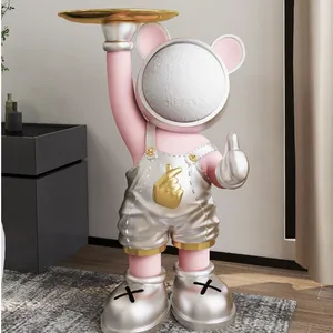 Statua di Astronauta Multifunzionale Unica con Vassoio Spaziale, Decorazione Fai-da-Te per la Casa - Product Image 1