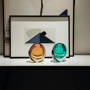 Home Decor Accessories Five Colors Flower <b>Glass</b> Vase clear Bag - Product Image 4