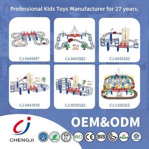 Chengji дым Рождественский поезд Игрушка в сборке трек пазл пульт дистанционного управления паровой Свет Звук Diy рельсовый поезд Игрушка - Product Image 6