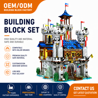 Ensemble de blocs de construction de château médiéval européen Reobrix 66006, 2722 pièces, modèle MOC Street View, briques en plastique ABS, jouet à assembler, cadeau