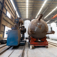 Réservoir de stockage cryogénique d'oxygène liquide de 20 m³ et 8 bars, cuve sous pression Lox, réservoir de stockage cryogénique, usine